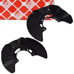 2x febi Spritzblech Ankerblech Bremsscheibe für VW California Multivan Transporter vorne