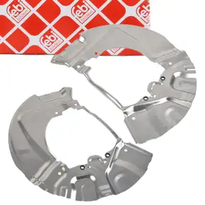 2x febi Spritzblech Ankerblech Abdeckblech Bremsscheibe für BMW 5er E60 E61 vorne