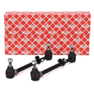 2x febi 14137 PROKIT Tie Rod + End Cap for MERCEDES-BENZ SL R129 280-600 (Front) 1293300203