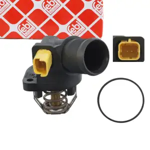febi 170586 Thermostat + Geh&auml;use f&uuml;r CITROEN C2 JM C3 1 2 1.1 1.4 PEUGEOT 1007 206+ 1.4