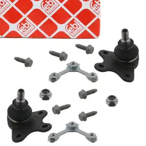 2x febi Traggelenk für VW Polo 9N Fox AUDI A2 SEAT Ibiza 3 SKODA Fabia 1 2 vorne unten