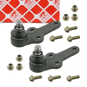 2x febi 18130 Traggelenk F&uuml;hrungsgelenk f&uuml;r FORD Focus 1 MK1 vorne unten 1679401