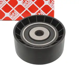 febi 22277 Umlenkrolle Keilrippenriemen f&uuml;r RENAULT Clio 2 Kangoo 1.2 mit Klima 7700869666