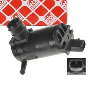 febi Waschwasserpumpe Monopumpe f&uuml;r DAEWOO Lanos Nubira Evanda CHEVROLET Spark 96190259