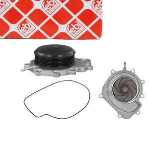 febi 103075 Wasserpumpe + Dichtung für MERCEDES W204 W212 W221 X204 W447 OM651 A6512001901