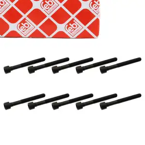 10x febi 07978 Zylinderkopfschraube f&uuml;r VW Golf 1 2 Passat B1 B2 Polo Scirocco 049103385