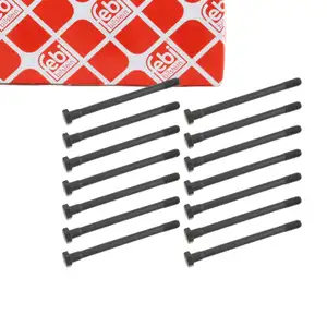 14x febi 12609 Zylinderkopfschraube für BMW E3 E9 E12 E28 E34 E24 E23 E32 M30 11120621144