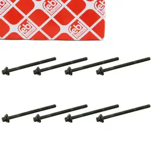 8x febi 22253 Zylinderkopfschraube f&uuml;r CITROEN FIAT LANCIA PEUGEOT RENAULT 3.0 V6