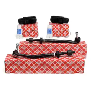 2x febi Spurstange + Spurstangenkopf f&uuml;r BMW 5er E39 Limousine + Touring vorne