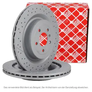 febi 105722 Bremsscheiben Satz f&uuml;r BMW F20 F21 F22 F23 F30 F31 F32 F36 hinten 34206797598