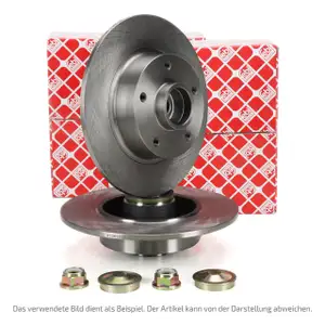 febi Bremsscheiben + Radlager Satz f&uuml;r NISSAN Primastar Vivaro A RENAULT Trafic 2 hinten