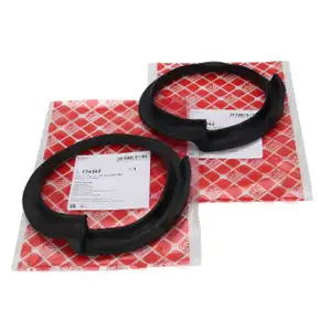 2x febi 174362 Anschlagpuffer Gummianschlag für BMW E46 E39 E60 E61 vorne oben 31331091867