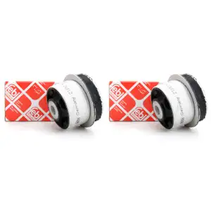 2x febi Gummilager Querlenkerlager Buchse f&uuml;r OPEL VECTRA B hinten 21332