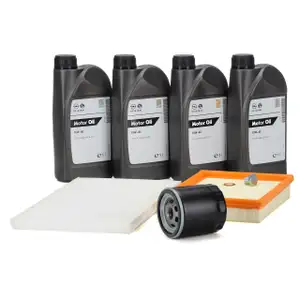 Filterset 3-tlg + 4L ORIGINAL 10W40 Motor&ouml;l f&uuml;r OPEL Corsa B 1.2i 1.4i/Si 1.6i 45-106 PS
