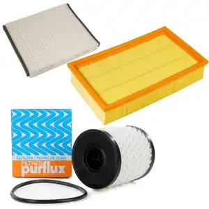 Filter-Set 3-tlg f&uuml;r FORD FOCUS 2 MK2 2.0 TDCi bis 03.2007 VOLVO S40 II 2.0 D4
