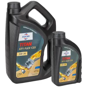 6L 6 Liter FUCHS TITAN GT1 FLEX C23 5W-30 Motor&ouml;l f&uuml;r BMW LL04 MB 229.31/51/52 505.00/01