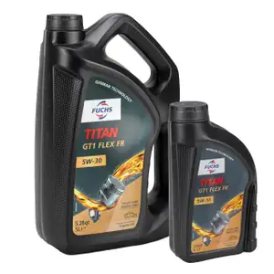 6L 6 Liter FUCHS TITAN GT1 FLEX FR 5W-30 Motor&ouml;l f&uuml;r MB 229.51/52 PSA B71 2290 RENAULT