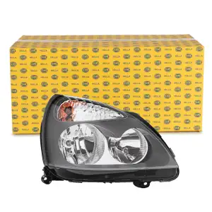 HELLA HALOGEN Scheinwerfer + Leuchtmittel f&uuml;r RENAULT Clio 2 01.2004-05.2009 rechts