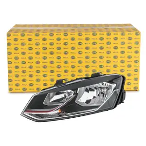HELLA 1EB012034051 HALOGEN Scheinwerfer + Leuchtmittel f&uuml;r VW Polo 5 GTI ab 05.2014 links