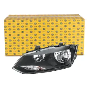 HELLA 1EE247051091 HALOGEN Scheinwerfer + Leuchtmittel f&uuml;r VW Polo 5 6R 6C 05.2014 links