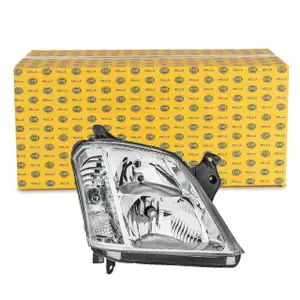 HELLA 1EE354535021 HALOGEN H7/H1 Scheinwerfer für OPEL Meriva A 05.2003-05.2010 links