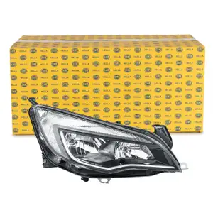 HELLA HALOGEN H7/H7 Scheinwerfer + Leuchtmittel f&uuml;r OPEL Astra J rechts 1216729
