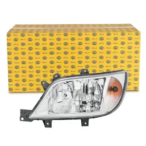 HELLA Halogen Headlights + Bulbs for Mercedes Sprinter 901-905 (model year 2002 and later), left side