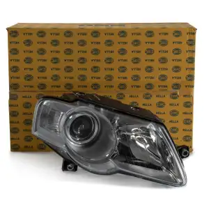 HELLA HALOGEN Hauptscheinwerfer + Stellmotor Set für VW Passat/Variant rechts 3C0941006AA