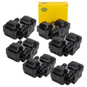 6x HELLA 5DA193175-991 Zündspule für MERCEDES W203 W210 W211 W163 W220 Viano Vito M112