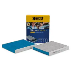 HENGST E2978LB-2 BLUE CARE Innenraumfilter Satz ANTIBAKTERIELL für BMW 5er 6er 7er