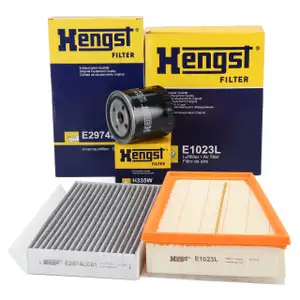 HENGST Filterset Filterpaket 3-tlg f&uuml;r RENAULT Megane 3 1.9 dCi 131 PS