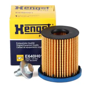 HENGST E640H01 Oil Filter + Screw for OPEL Insignia B 2.0 CDTi 174 hp F20DVH