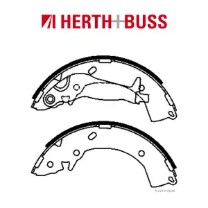 HERTH+BUSS JAKOPARTS Bremsbacken Satz f&uuml;r HYUNDAI Getz i10 i20 bis 12.2015 hinten
