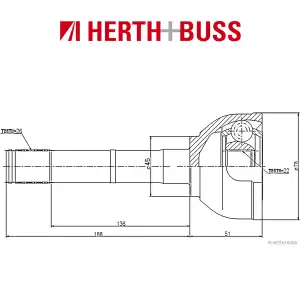 HERTH+BUSS JAKOPARTS Gelenksatz f&uuml;r SUZUKI SAMURAI (SJ) vorne RADSEITIG