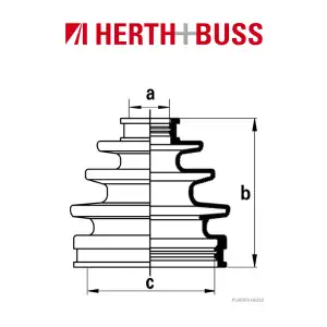 HERTH+BUSS JAKOPARTS Achsmanschetten Satz f&uuml;r LEXUS ES TOYOTA 4 Runner vorne RADSEITIG