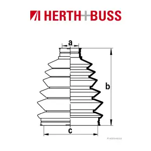 HERTH+BUSS JAKOPARTS Achsmanschetten Satz f&uuml;r HONDA CIVIC II SHUTTLE vorne RADS