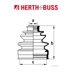 HERTH+BUSS JAKOPARTS Achsmanschetten Satz f&uuml;r HYUNDAI MATRIX (FC) vorne RADSEIT