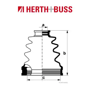 HERTH+BUSS JAKOPARTS Achsmanschetten Set f&uuml;r NISSAN PRIMERA vorne getriebeseitig