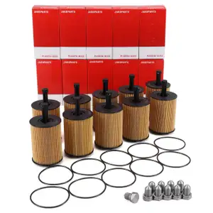 10x HERTH+BUSS JAKOPARTS Ölfilter + Schraube für VW Golf 4 5 6 Passat Touran 1.2-2.5 TDI
