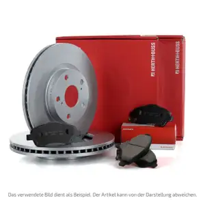 HERTH+BUSS JAKOPARTS Bremsscheiben + Bremsbel&auml;ge f&uuml;r NISSAN Micra 2 K11 vorne