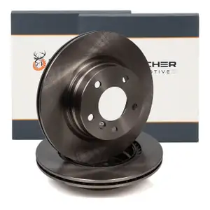 HIRSCHER Bremsscheiben Satz f&uuml;r BMW 1er E81 E87 3er E90-93 hinten 34216855007