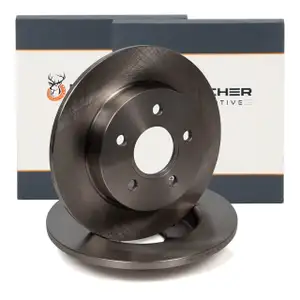 HIRSCHER Bremsscheiben Satz für VW Passat B5 AUDI A6 C4 SKODA Superb 1 hinten 4A0615601A