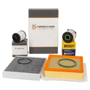 HIRSCHER Filter-Set 4-tlg f&uuml;r OPEL Meriva B 1.3 CDTI 75/95 bis 06.2012/bis Fgst. C4999999