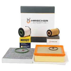 HIRSCHER Filter-Set 4-tlg für OPEL Meriva B 1.6 CDTI 95-136 PS ab Fgst. D4000001