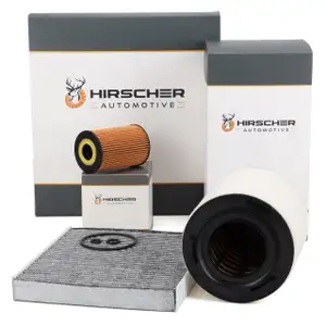 HIRSCHER Filter-Set 3-tlg f&uuml;r VW Polo 5 SEAT Ibiza 4 SKODA Fabia 2 1.6 TDI bis 2010