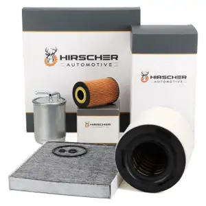 HIRSCHER Filter-Set 4-tlg f&uuml;r VW Polo 5 SEAT Ibiza 4 SKODA Fabia 2 1.6 TDI bis 2010