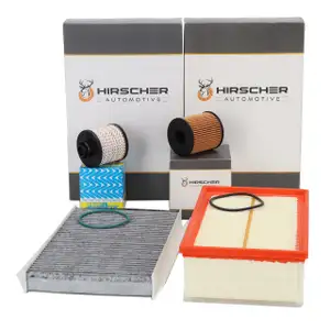 HIRSCHER Filter-Set 4-tlg f&uuml;r CITROEN C4 2 NC_ 2.0 HDi/BlueHDi 150 PS DW10FD