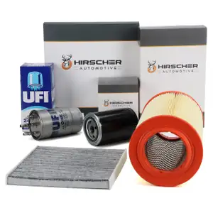 HIRSCHER Filter-Set 4-tlg f&uuml;r CITROEN Jumper FIAT Ducato PEUGEOT Boxer 3.0 D bis 06.2012