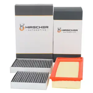 HIRSCHER Filter-Set 2-tlg f&uuml;r CITROEN C3 2 PEUGEOT 207 1.4 HDi DV4TD 68 PS