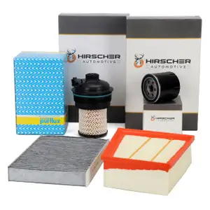 HIRSCHER Filter-Set 4-tlg f&uuml;r RENAULT Megane 4 Grand/Scenic 4 Talisman 1.5 dCi